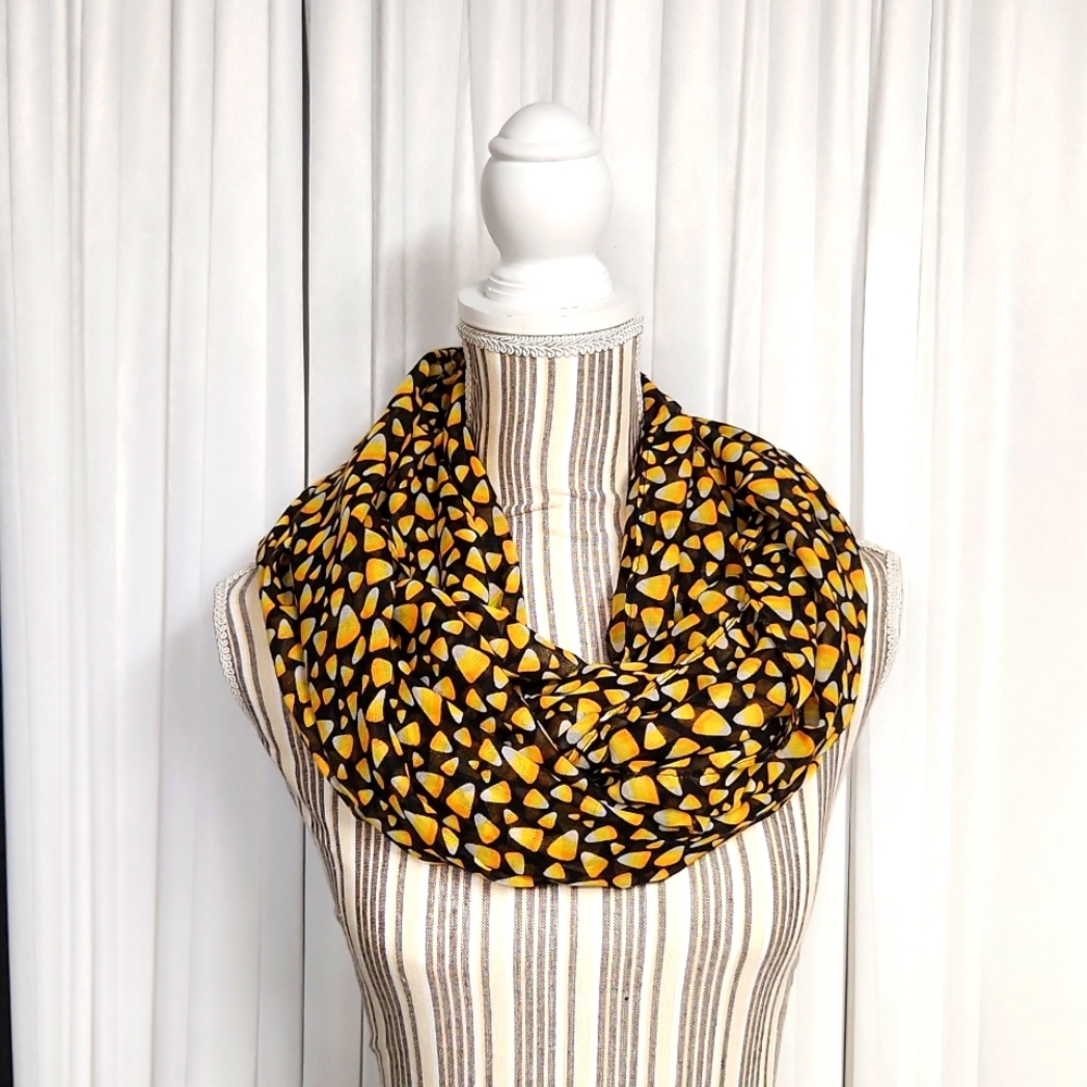 Sheer Loop Candy Corn Infinity Scarf - Picture 3 of 9